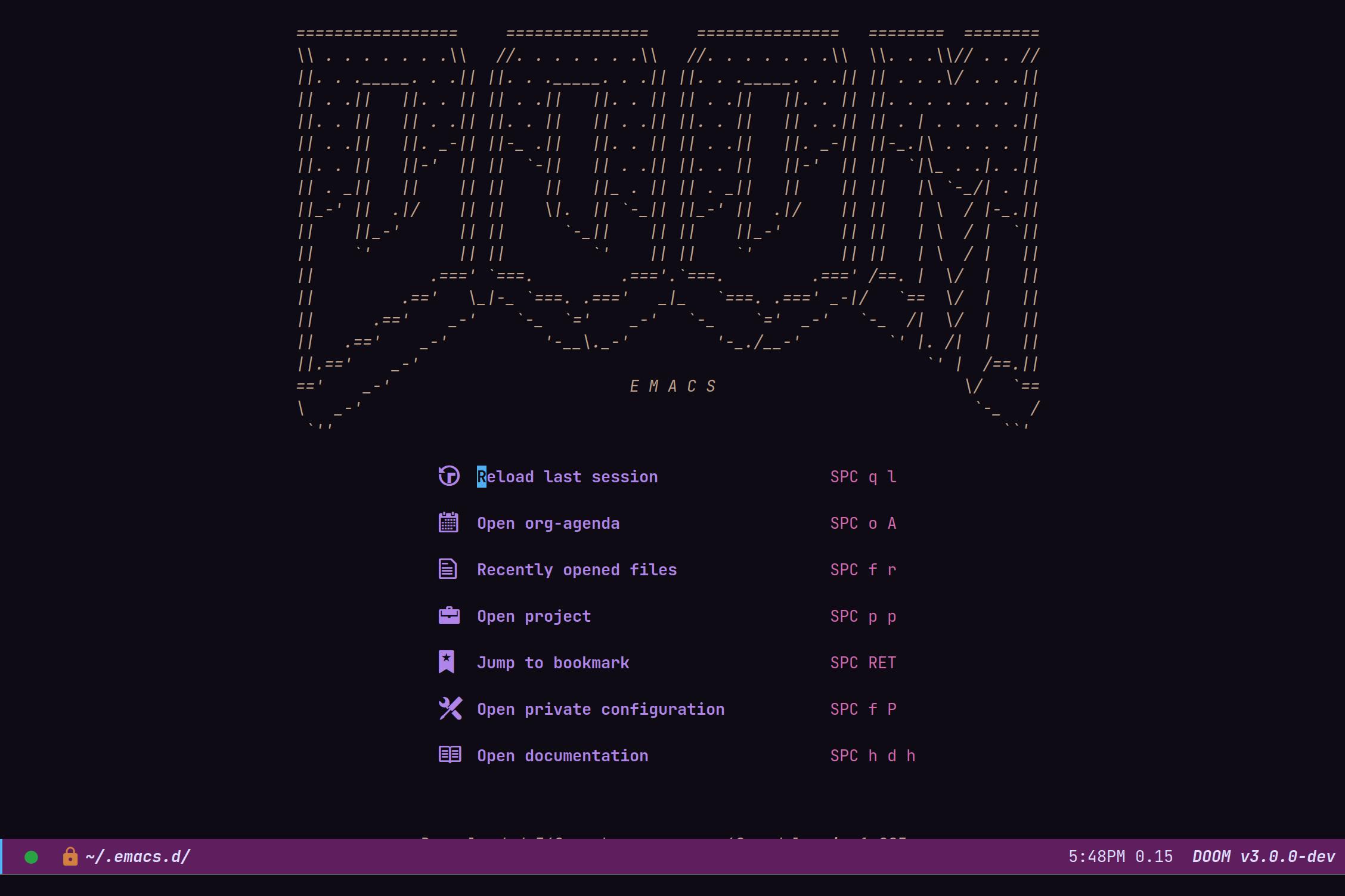 initial Doom view